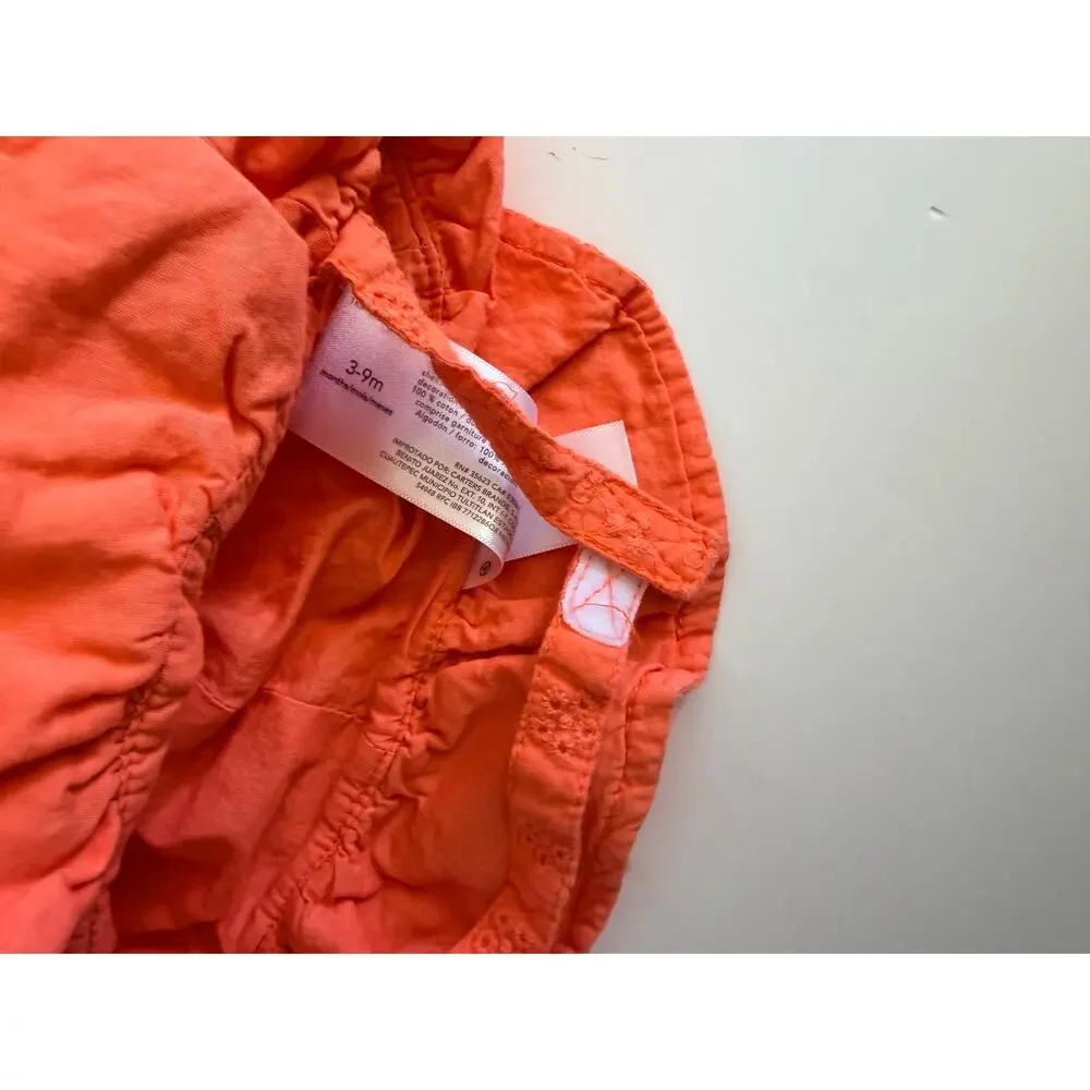 Carter's Orange Eyelet Sun Hat for Baby (3-9 Months)
